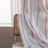 Nordic minimalist curtain finished solid color line kitchen curtain country style living room semi-blackout bay window