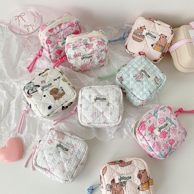 Портативные косметички для женской гигиены Удобные косметички для гигиенических прокладок для незаметного хранения женских гигиенических средств