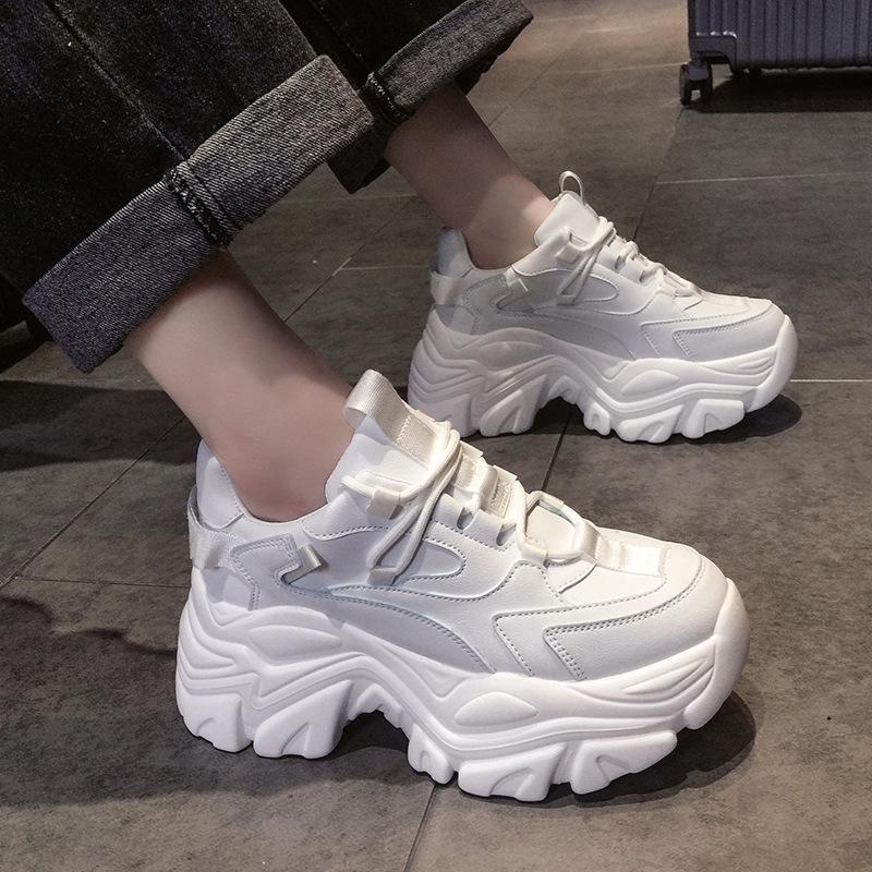 Модные кроссовки на платформе, женская повседневная обувь, модные женские кроссовки с толстой подошвой, женские кроссовки Basket Femme, массивные кроссовки, женская обувь Zapatillas544