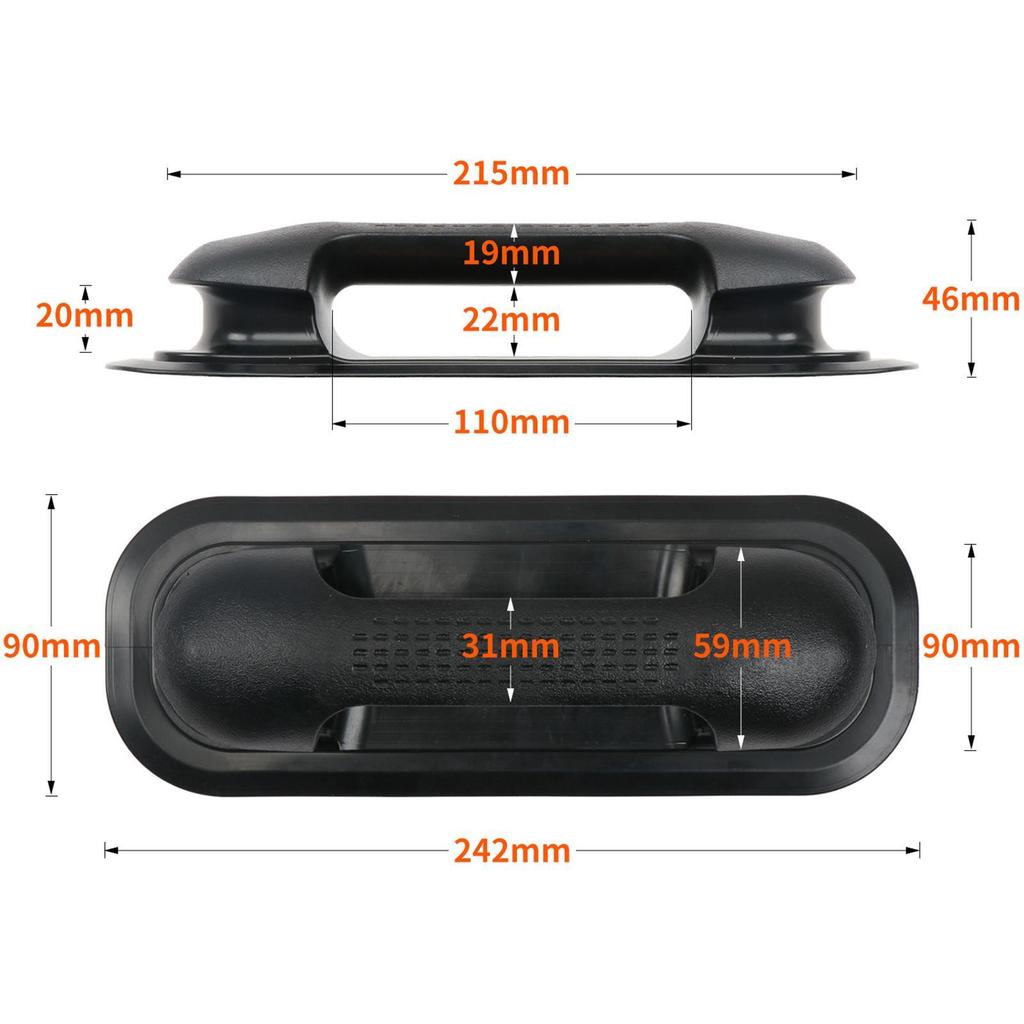 Inflatable Boat Grab Handle, Easy to Install, Lightweight, Replacement Marine Grab Handle, for Boat, Raft