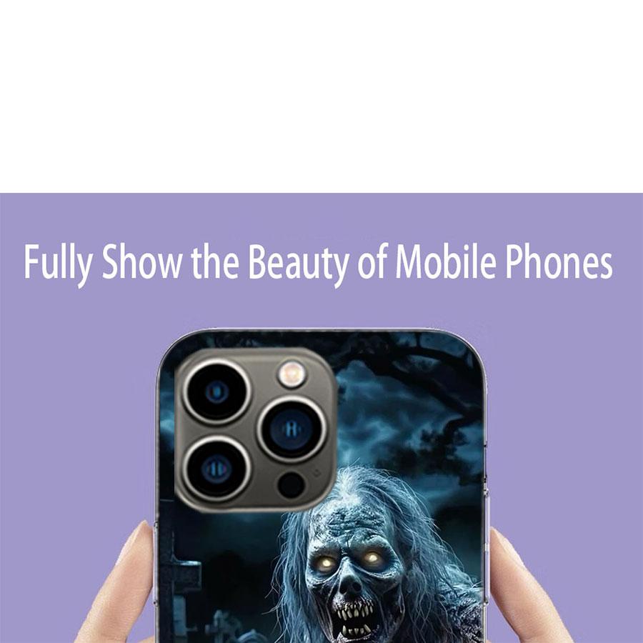Чехол для телефона 'Зомби-апокалипсис' для iPhone 17 Air 15 Pro 14 Plus 16 Pro Max 12 13 Mini 11 16E X XS Защитная крышка Милый Fundas