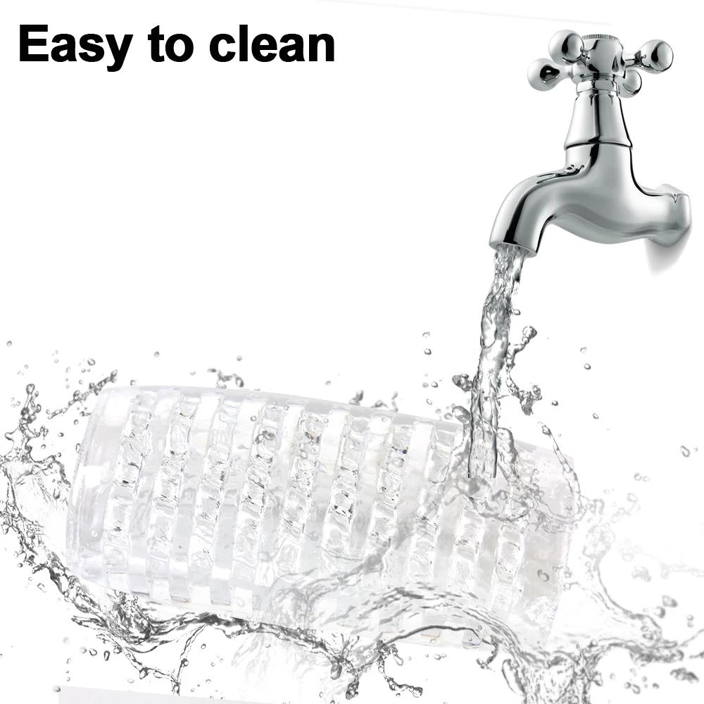 Мужской мастурбатор, вакуумная помпа для пениса, секс-игрушка для мужчин, прозрачная, реалистичная вагина, тренажер для головки пениса, рукав для пениса, упражнение для продления, эротические игрушки