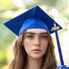 2025 Graduation Cap with Tassel Bachelors Hat with Adjustable Size Elastic Band