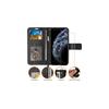 (Black)  iPhone 11 Pro Max Leather Wallet Case - Protective Flip Cover with Card Slots, Kickstand and Wrist Strap, PU Leather