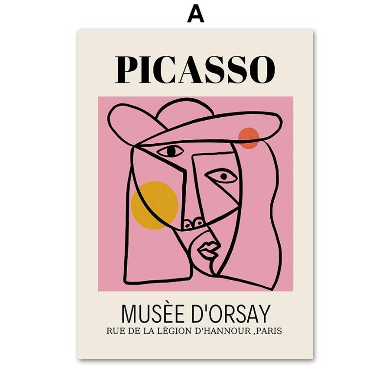 Постер Матисса Постеры и принты Пикассо Абстрактные Холст Картина Цветок Настенное искусство Картины для гостиной Кафе Бохо Домашний декор