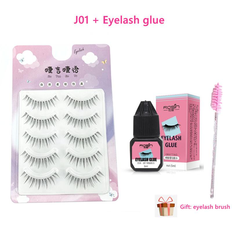 5 пар накладных ресниц в естественном стиле, подходят для начинающих. Наращивание ресниц. Отдельные ресницы. Специальный набор инструментов для наклеивания накладных ресниц.