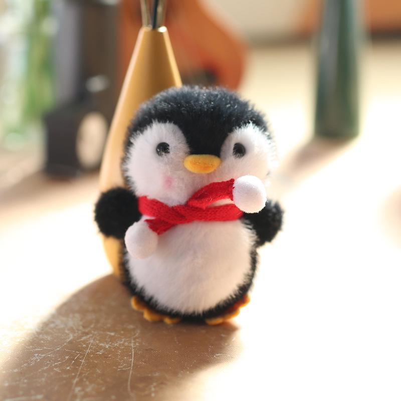 Милый мультяшный пингвин плюшевая кукла рюкзак подвесные украшения сумка брелок кулон девичья милая мягкая игрушка тряпичная кукла детский подарок на день рождения