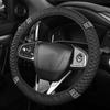 Elastic Four Seasons Steering Wheel Cover 38Cm Leather Embroidered Color Diamond-Studded Universal Car Steering Wheel Cover