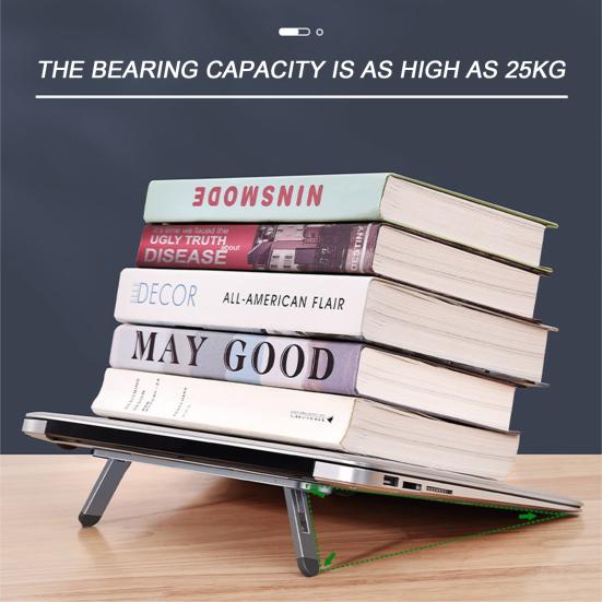 Регулируемая Складная Подставка для Ноутбука из Алюминиевого Сплава с Отводом Тепла