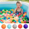 100Pcs/Set Colorful Pit Ball 5 Colors Thickened PE Crush Proof BPA Phthalate Free Safe Indoor Outdoor Baby Toddler Kids Round Ocean Ball Pool Toy Kit