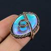 Mystic Topaz Gemstone Copper Wire Wrapped Handmade Jewelry Ring For Gift