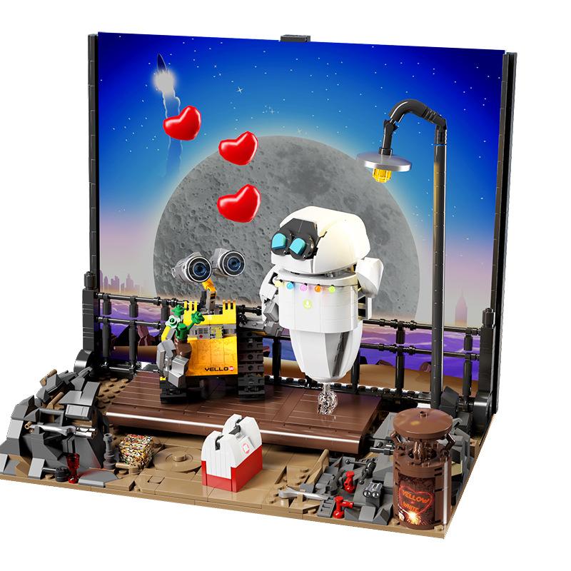 Mini Building Blocks Robot Model L8003 Child Wali Robot Yiwa Boy Building Set Puzzle Toy Decoration Gift