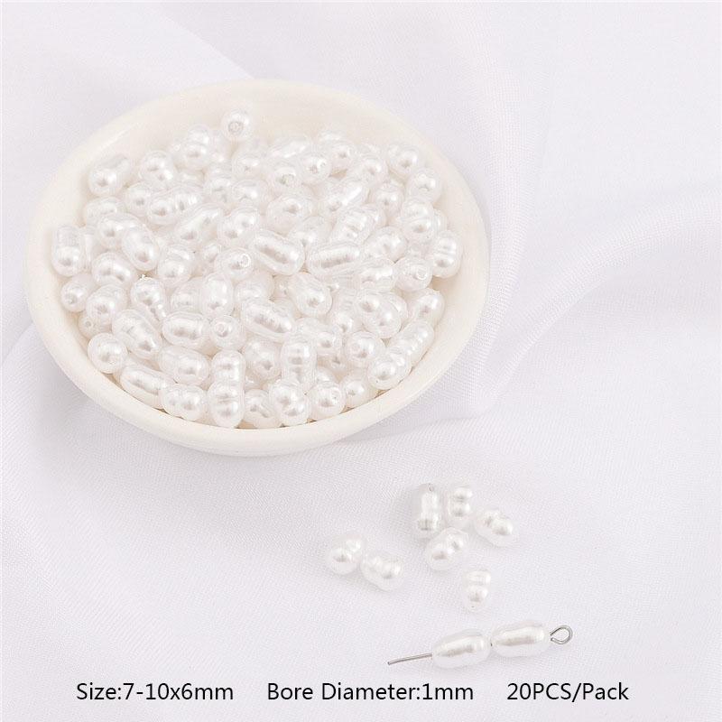 10/20 шт./упак., высококачественные бусины из АБС-пластика с искусственным жемчугом неправильной формы, свободные бусины для ожерелья, ювелирные аксессуары