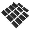 14PCS Contour Sanding Grip 3 Shapes Rubber Black Flexible Contour Polishing Tool for Woodworking