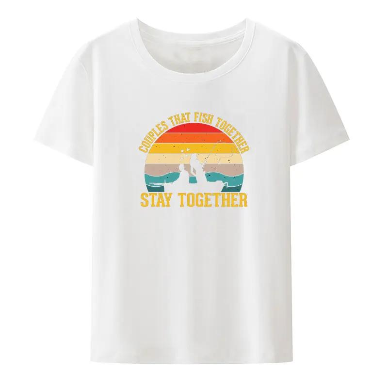 Funny MILF Man I Love Fishing Print T Shirt UnisexShort-sleev Comfortable Loose Breathable Camisetas Humor Casual Streetwear