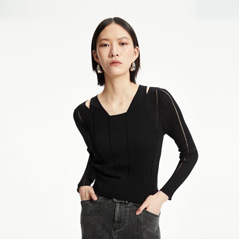 Veromoda Женский трикотажный топ CoutureMade с вырезами, имитирующий костюм-двойку