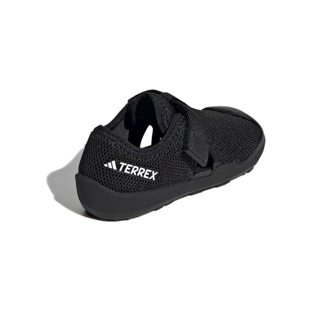 Adidas Captain Toey Fabric Comfortable Versatile Durable Low-Top Walking Shoes Baby Shoes Black ID2435