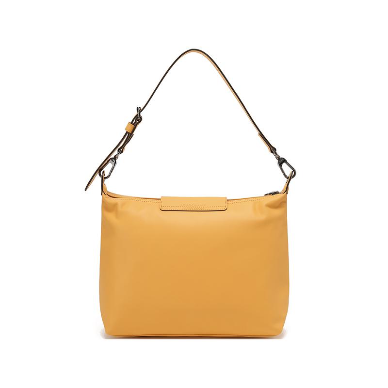 Longchamp Le Pliage Xtra Zipper Closure Leather Underarm Bag Small Square Hobo Shoulder Bag Large Women bags Almond-Yellow 10189987222
