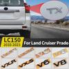 Для Land Cruiser 200 Prado 120 150 объем автомобиля с логотипом V8/TX/TXL/5,7/V6/черная наклейка с буквами, аксессуары для украшения автомобиля