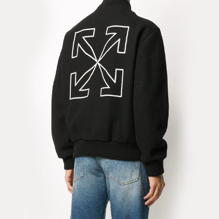 OFF WHITE Куртка-бомбер со стрелками OMEA224E20FAB0011001