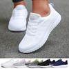 Fashion Women Casual Shoes Breathable Walking Mesh Lace Up Flat Shoes Sneakers Women Tenis Feminino Woman Vulcanize Shoes