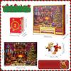 Christmas Jigsaw Advent Calendar for Kids 1008pcs 24 Days DIYChristmas Surprise Countdown Theme Festival Party Favor for Gifts