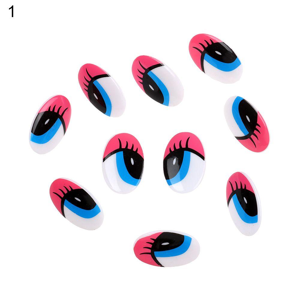 Овальные детские игрушки Пластиковые плюшевые панды с вырезанными глазами из мультфильмов 3D куклы Аксессуары DIY Куклы Материалы