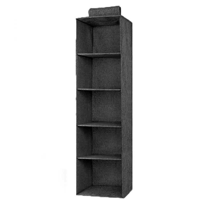 Хлопково-льняной подвесной органайзер для гардероба с многослойными ящиками для одежды и нижнего белья