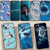 Ferocious Shark Animal Case For iPhone 13 12 14 15 Pro Max Mini 7 8 Plus SE 2020 X XS MAX XR 11 14 15 Pro Max Cover Case
