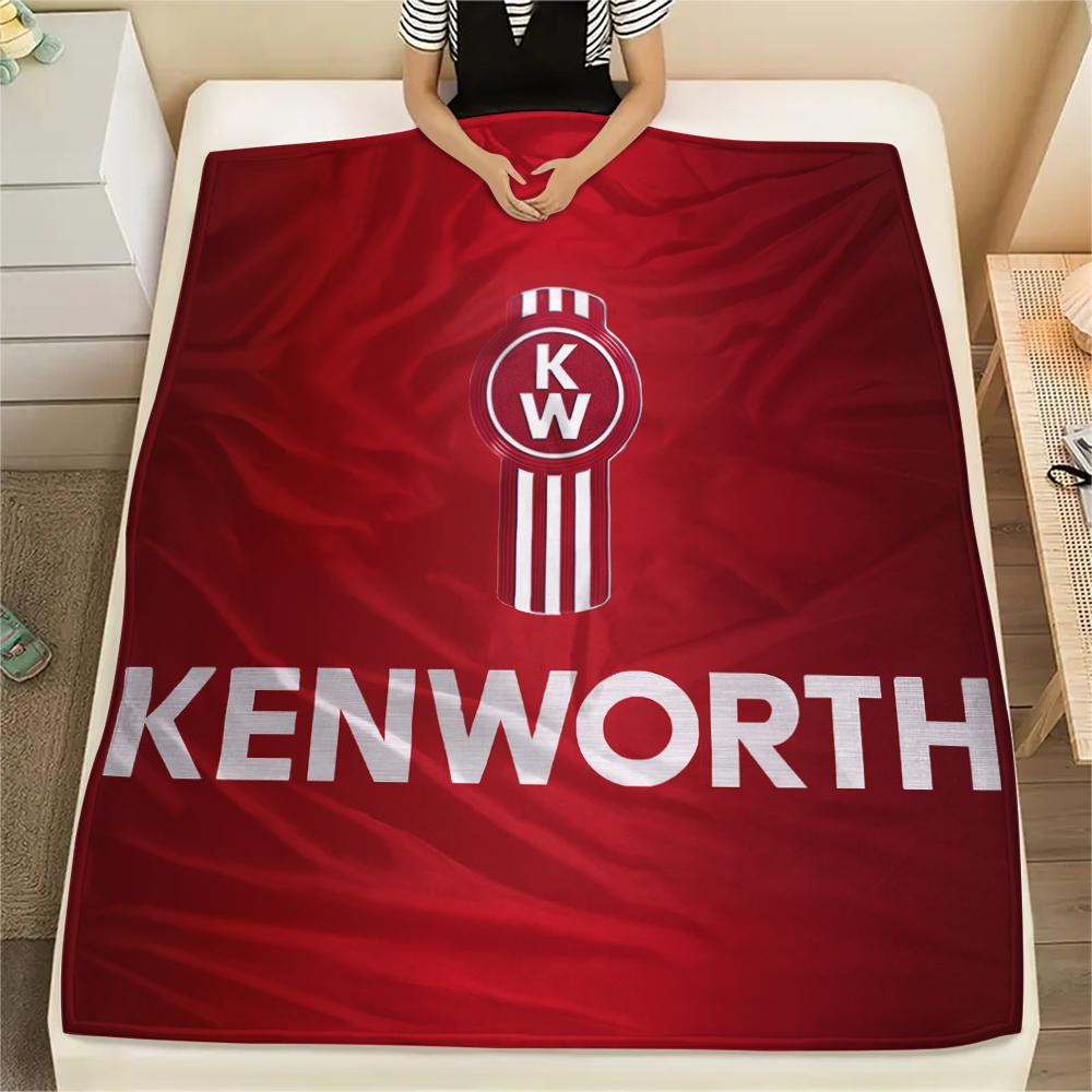 Kenworth,pattern Flannel Blanket, High quality Comfortable for All Seasons, Home Decor, Warmth and Comfort, Perfect for Gifts.