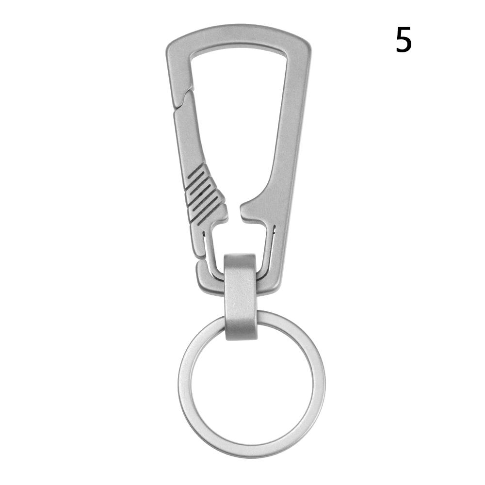 High-Quality Real Titanium Lettering Keychain Men Keychains Jewelry Holders EDC Key Rings