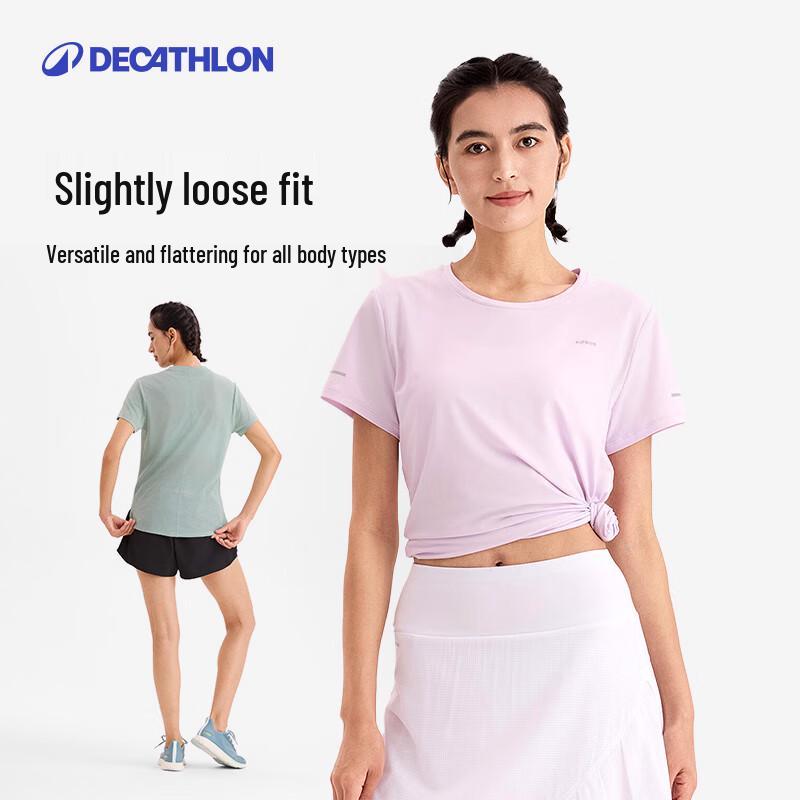 Decathlon Women's Quick-Dry Short Sleeve Athletic T-Shirt