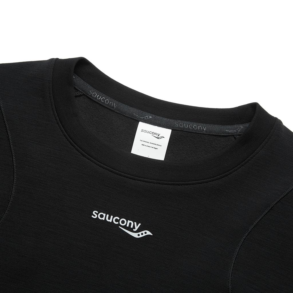 SAUCONY Женский джемпер с круглым вырезом, длинный рукав, вязаный топ SA1269LT12L-BK001