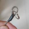 Ring Metal Carabiner Spring Elastic Rope Spiral Coiled Lanyard Safety Rope Stretch Fishing Tools