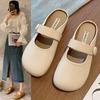 Французские полутапочки женские летние 2025 новая мода плоская подошва сумка голова ниша высокий класс полушлепки одинарная обувь женская
