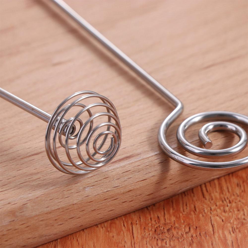 Double-headed Honey Dipper Sticks Stainless Steel Honey Stirrer Household Metal Mixing Spoon Jam