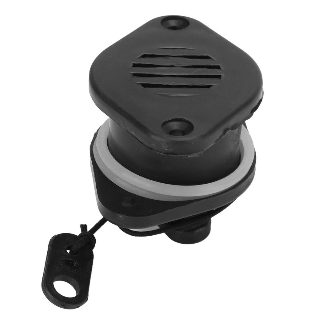 PVC Inflatable Boats Drainage Valve Corrosion Resistant Black Boat Replaceable Drain Valve for