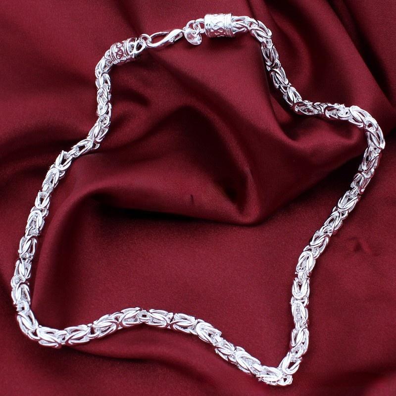 925 Stamped Silver Domineering Retro Necklaces for Men's Charms Fine Fashion Jewelry Wedding Party Christmas Gifts