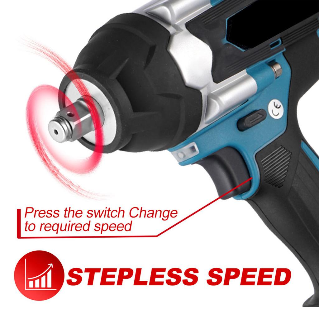 Бесщеточный ударный электрический гаечный ключ литиевая батарея каркасный плотник авторемонтные инструменты 1000 большой крутящий момент