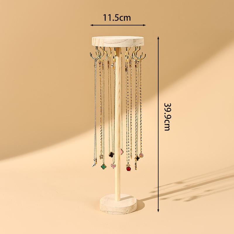 Деревянная подставка для украшений, разборная стойка для хранения браслетов, простой органайзер для ожерелий, украшения