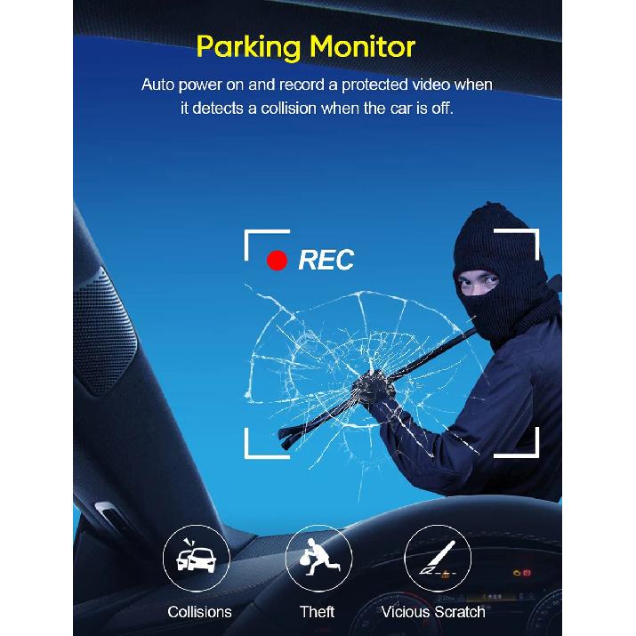 2/3 Camera Dash Cam W/ IR Night Vision Loop Recording & 2" IPS Screen 1080P DVR recorder, video recorder,Car accessories