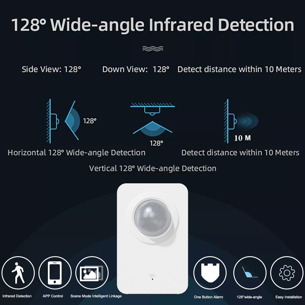 Wifi Smart PIR Infrared Motion Sensor Automation Human Body Infrared Detector Wireless Security Smart Life Home Alexa