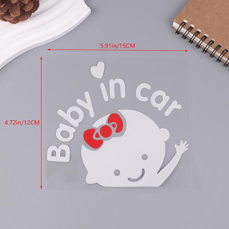Мультяшная наклейка на автомобиль Мальчик Девочка Ребенок в машине На борту Автомобили Аксессуары Украшения Светоотражающие предупреждающие наклейки