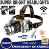 Powerful Headlamp Rechargeable Led Head Lamp Zoom Headlight 18650 Fishing Front Led Head Flashlight Torch