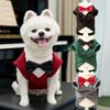  Vest Dog  Tuxedo Clothes for Wedding Party, French  Teddy Sleeveless Jacket  Winter