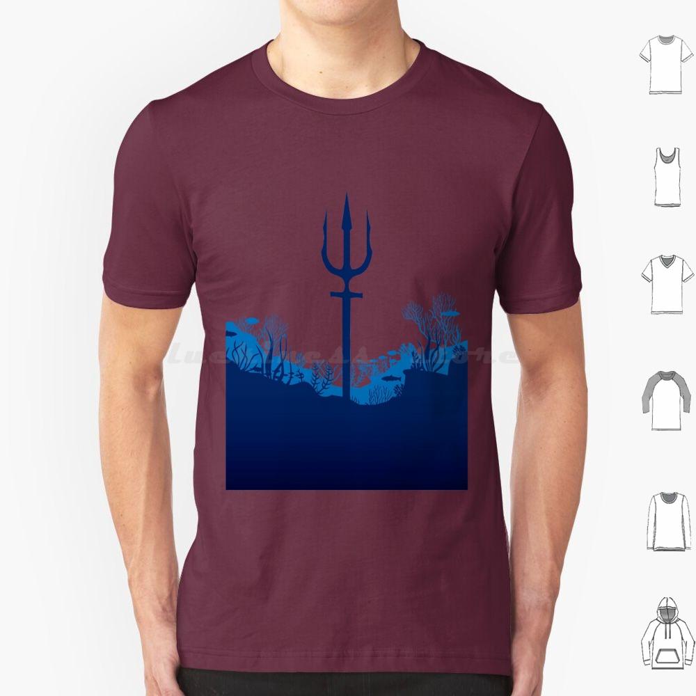 King Of Atlantis Trident T Shirt Cotton Men Women DIY Print Trident King Atlantic Atlantis Sea Ocean Aquaman Superhero Comic
