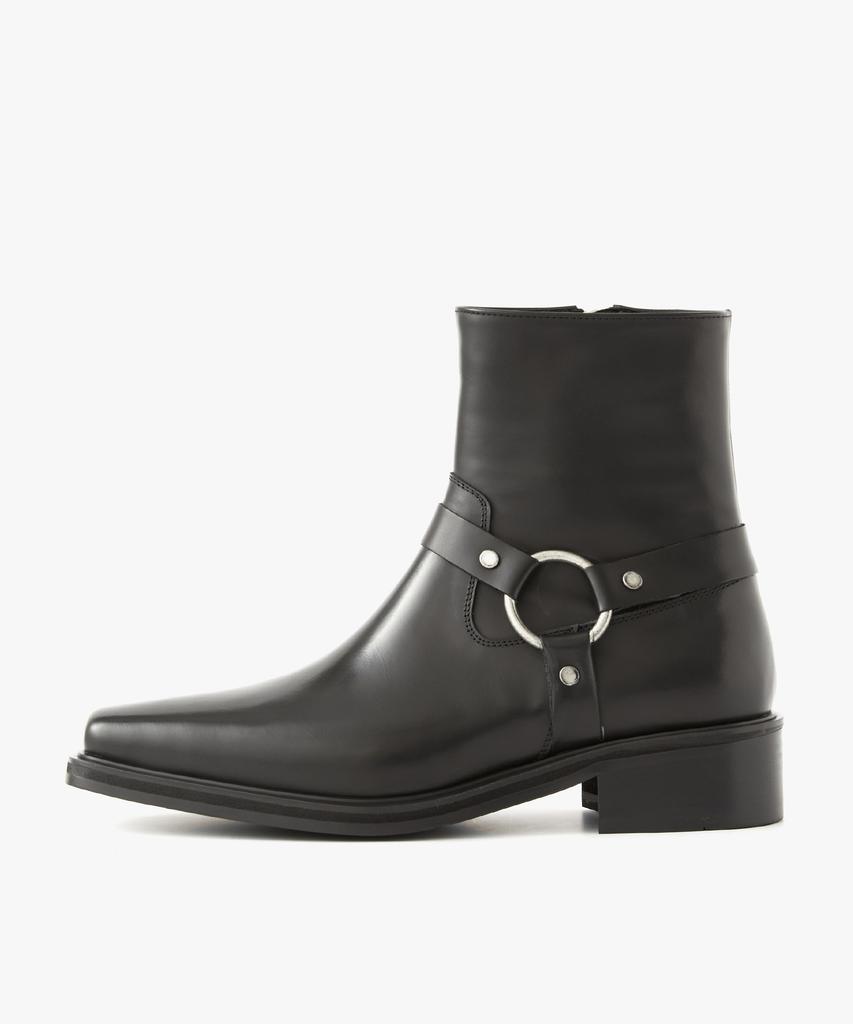 Ehren Saint Zip-Up Boots R25B001 (Black)