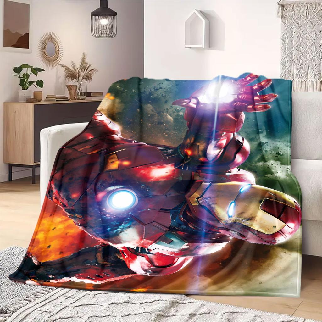 Мультяшный принт Marvel для спален, диванов, кроватей, стульев, пикников, путешествий. Фланелевое одеяло. Домашний декор. Отличный подарок. Различные размеры. Новое