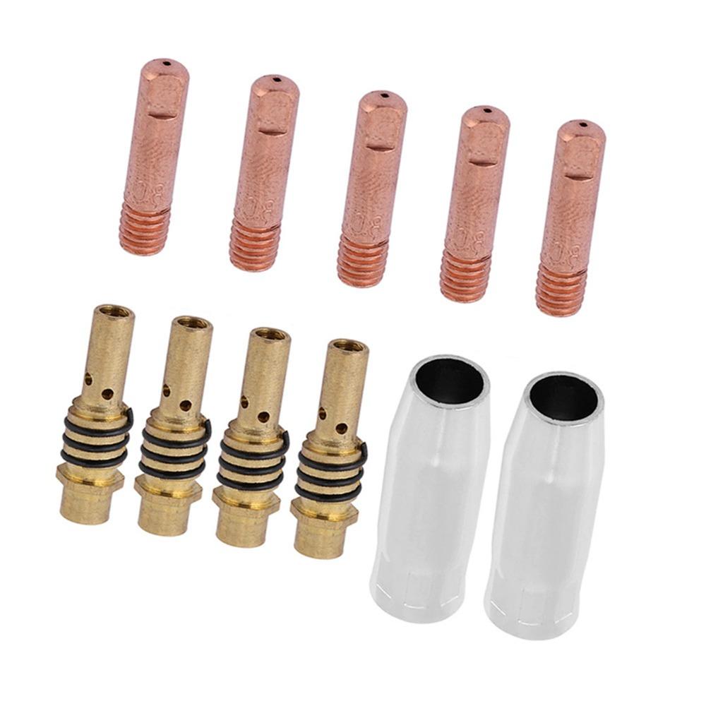 11PCS Conductive Tip Holder MIG Welding Consumables for 15AK Torch Tool Welding Machine Accessories