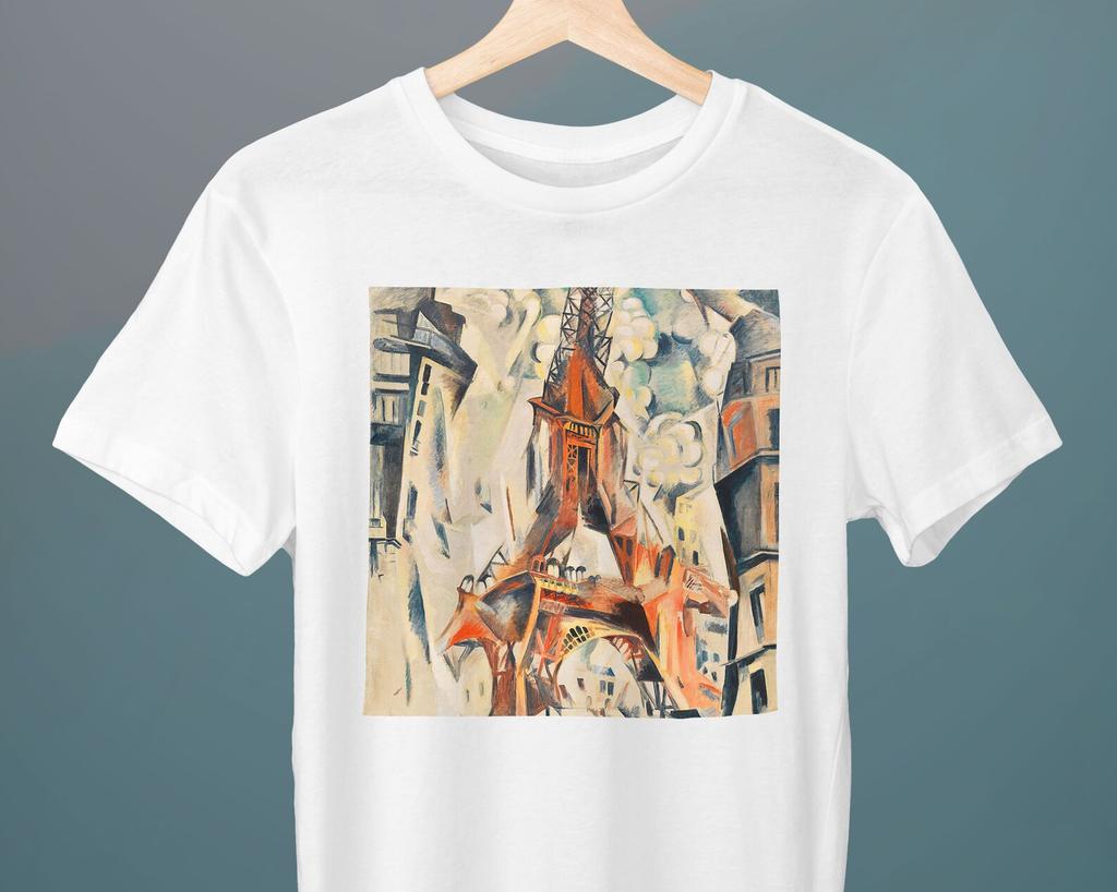Eiffel Tower, Robert Delaunay, Unisex T-Shirt, Art T-Shirt, Orphism, France, Gift for Her, Gift for Him, Art Lover Gift